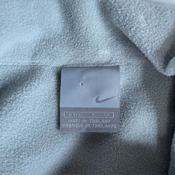 NIKE Running Vest Womens Small White Black Polka Dot Fleece Lined Pockets Cinch - Picture 10 of 12